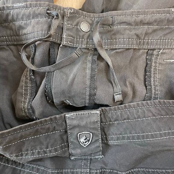 KUHL Capri Pants Women’s 4 Gray Outdoor Stretch Cargo Hiking Nylon Blend - Picture 14 of 14